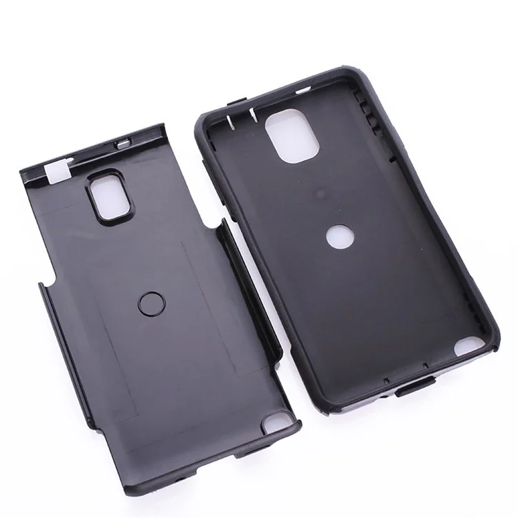 Wave Texture PC + TPU Hybrid Shockproof Dustproof Case for Samsung Galaxy Note 3 N9005 N9002 N9000 - Black