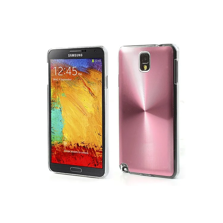 Pink Metallic CD Veins Hard Plastic Cover for Samsung Galaxy Note 3 N9000 N9002 N9005