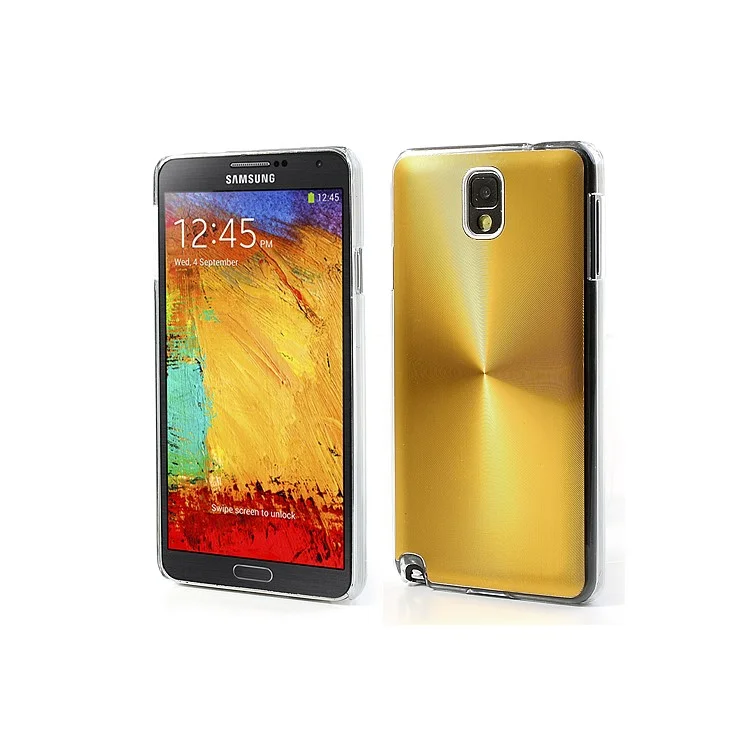 Gold Metallic CD Veins Hard Back Cover for Samsung Galaxy Note 3 N9000 N9002 N9005