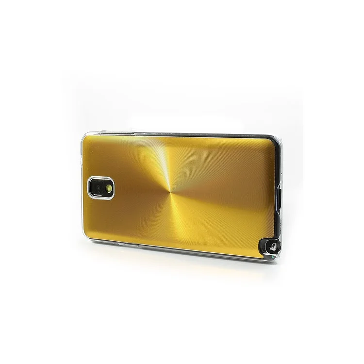 Gold Metallic CD Veins Hard Back Cover for Samsung Galaxy Note 3 N9000 N9002 N9005