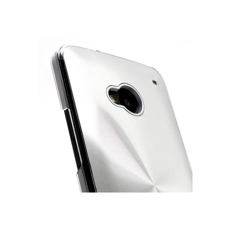 CD Veins Metal Aluminium Hard Case Shell for HTC One M7 801e - Silver