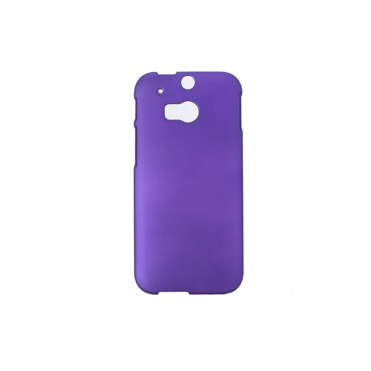 Purple Rubberized Hard Cover Shell for HTC One 2 M8