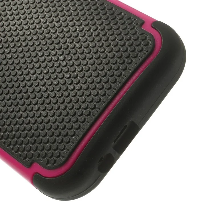 Football Grain PC + Silicone Combo Cover for HTC One M8 - Rose