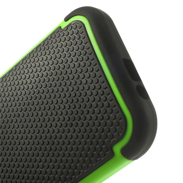 Football Grain PC + Silicone Combo Cover for HTC One M8 - Green