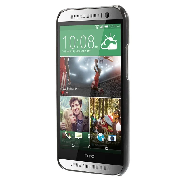 Aluminum Skin Hard PC Protective Case for HTC One M8 - Be Always Blooming