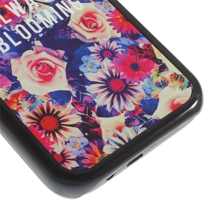 Aluminum Skin Hard PC Protective Case for HTC One M8 - Be Always Blooming