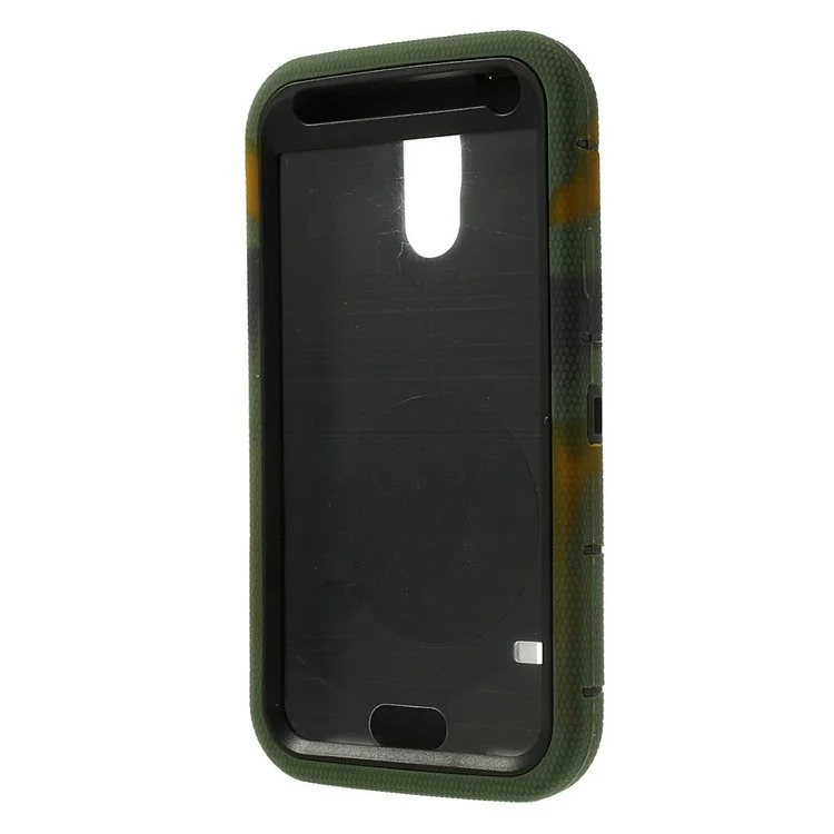 Camouflage for Samsung Galaxy SV G900 3-Piece PC + Silicone High Impact Case w/ Swivel Stand