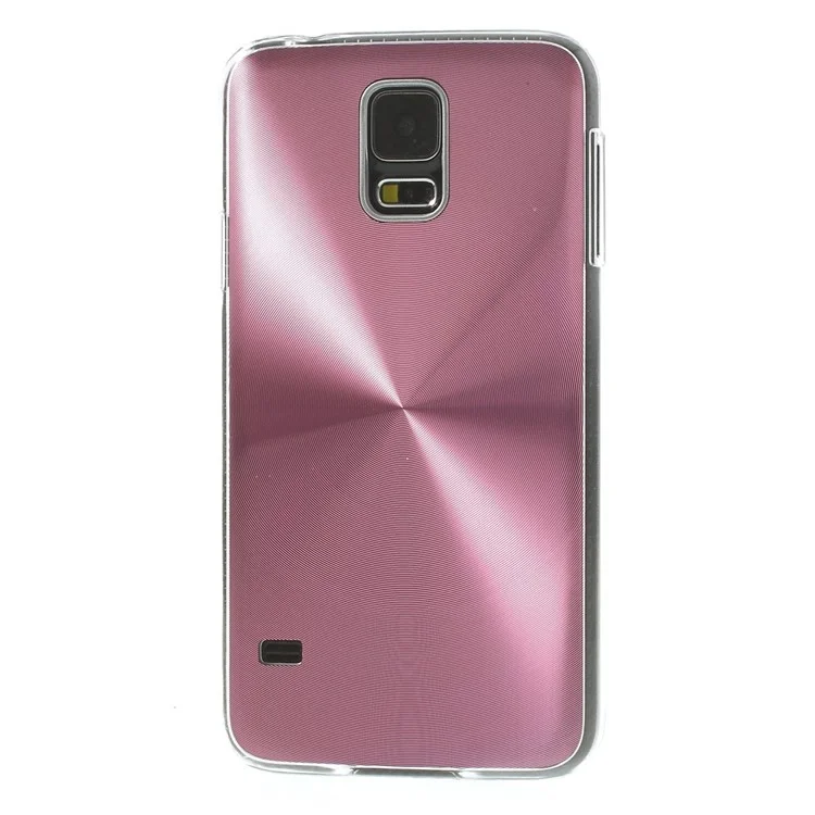 Pink Metallic CD Veins Hard Back Case for Samsung Galaxy S5 G900 G900F