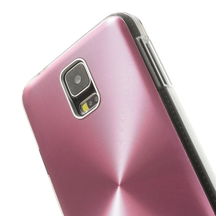 Pink Metallic CD Veins Hard Back Case for Samsung Galaxy S5 G900 G900F