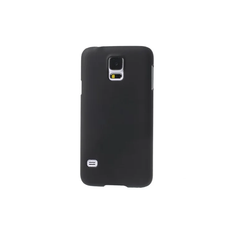 Black Rubberized Plastic Hard Case for Samsung Galaxy S5 G900 GS 5