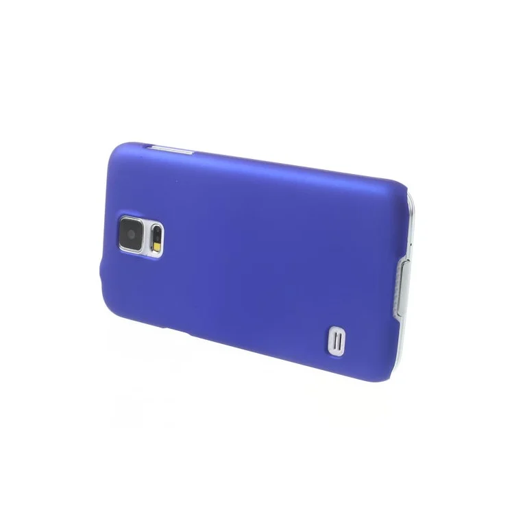 Dark Blue Rubberized PC Hard Case for Samsung Galaxy S5 G900 GS 5
