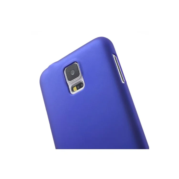 Dark Blue Rubberized PC Hard Case for Samsung Galaxy S5 G900 GS 5
