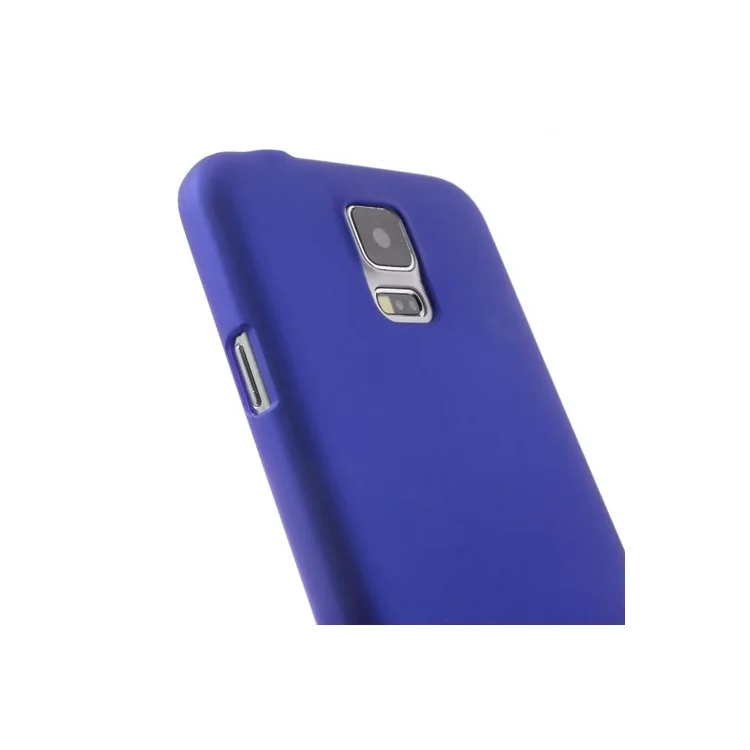 Dark Blue Rubberized PC Hard Case for Samsung Galaxy S5 G900 GS 5