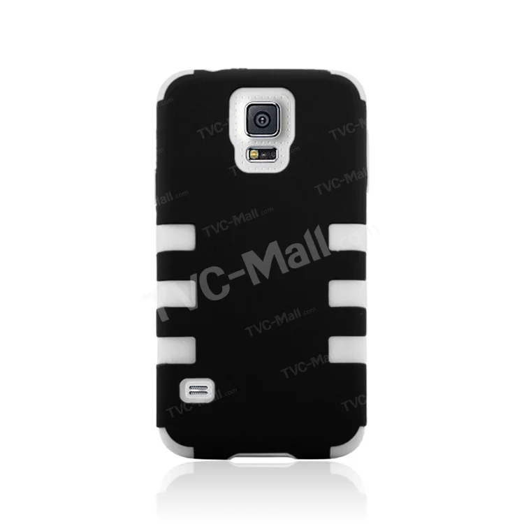 Impact Resistant Silicone + PC Hybird Cover for Samsung Galaxy S5 G900 - White