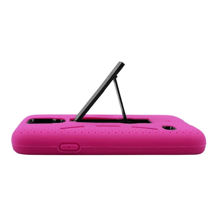 For Samsung Galaxy S5 G900 Defender Silicone + PC Combo Case w/ Kickstand - Magenta