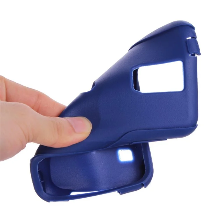 Hybrid PC + TPU Shockproof Dirt-proof Protective Shell for Samsung Galaxy S5 G900 - White / Blue