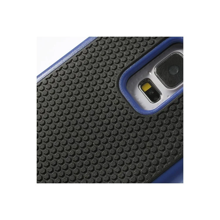 For Samsung Galaxy S5 G900 G900K G900M 2 in 1 Detachable Football Grain PC + Silicone Hybrid Case - Blue