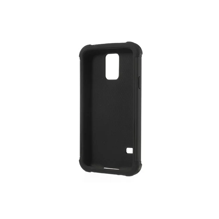For Samsung Galaxy S5 G900 Rhinestone Starry Sky Design PC & Silicone Hybrid Case - Black