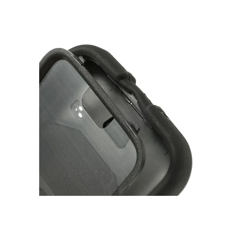 Black 3 in 1 Military Duty Silicone & PC Hybrid Case for Samsung Galaxy S5 G900 w/ Belt Clip