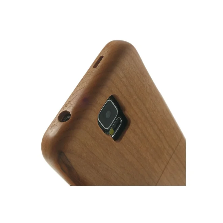 Natural Cherry Wood 2-Piece Design Wooden Hard Case for Samsung Galaxy S5 G900