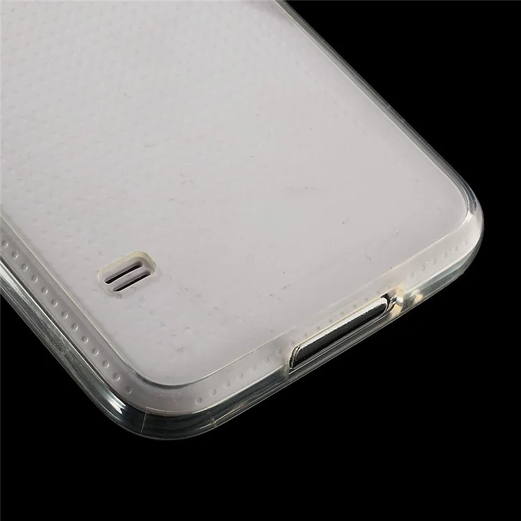 For Samsung Galaxy S5 G900 G900M Glossy Crystal Clear Acrylic + TPU Hybrid Case - Transparent