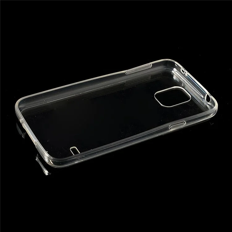 For Samsung Galaxy S5 G900 G900M Glossy Crystal Clear Acrylic + TPU Hybrid Case - Transparent