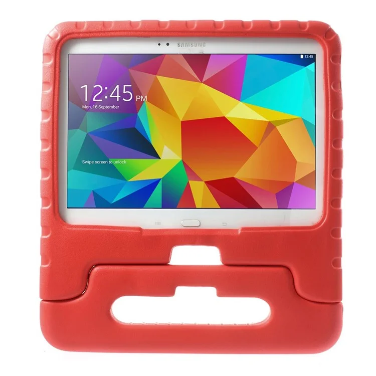Protective Kids Thick EVA Foam Handle Stand Case for Samsung Galaxy Tab 4 10.1 T530 T531 T535 - Red