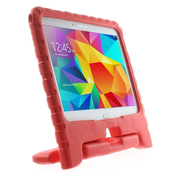 Protective Kids Thick EVA Foam Handle Stand Case for Samsung Galaxy Tab 4 10.1 T530 T531 T535 - Red