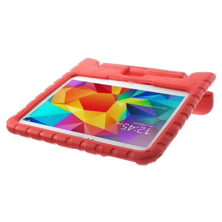 Protective Kids Thick EVA Foam Handle Stand Case for Samsung Galaxy Tab 4 10.1 T530 T531 T535 - Red