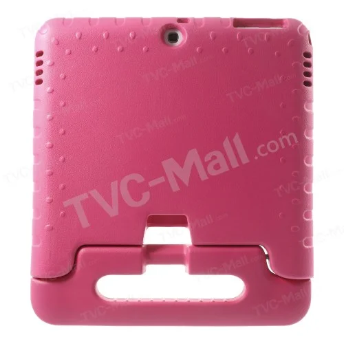 Lightweight Kids Thick EVA Foam Handle Stand Case for Samsung Galaxy Tab 4 10.1 T530 T531 T535 - Rose