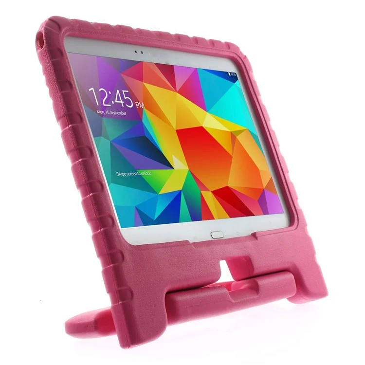 Lightweight Kids Thick EVA Foam Handle Stand Case for Samsung Galaxy Tab 4 10.1 T530 T531 T535 - Rose