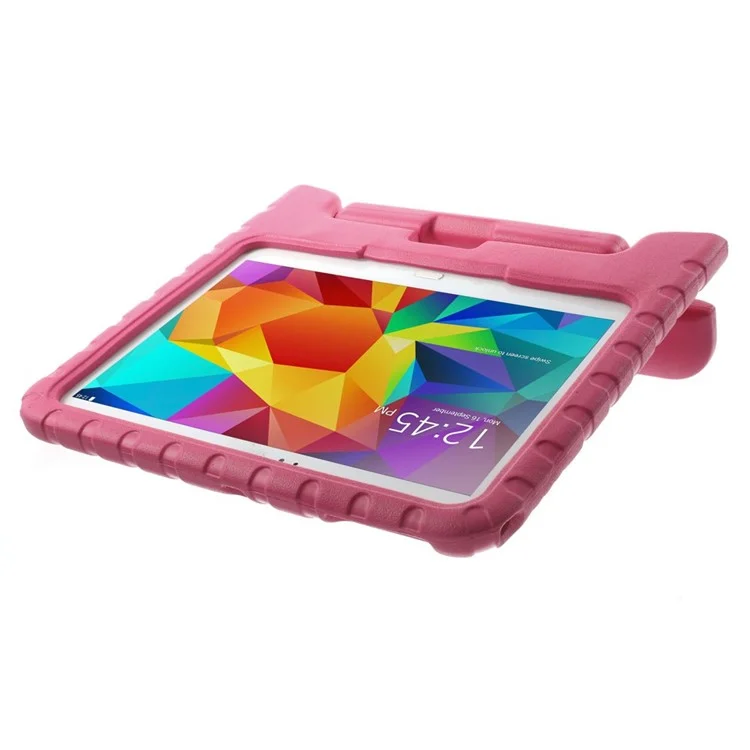 Lightweight Kids Thick EVA Foam Handle Stand Case for Samsung Galaxy Tab 4 10.1 T530 T531 T535 - Rose
