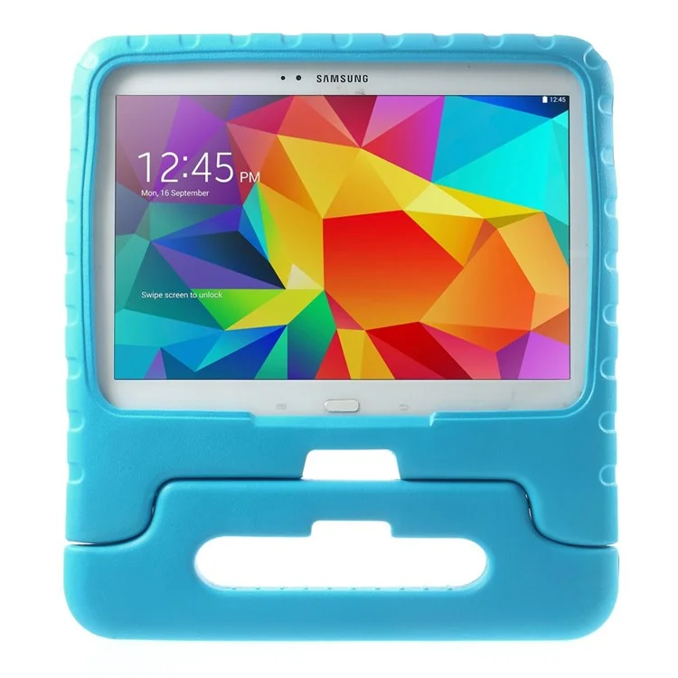 Handle Stand Soft EVA Foam Kids Tablet Case for Samsung Galaxy Tab 4 10.1 T530 T531 T535 - Blue