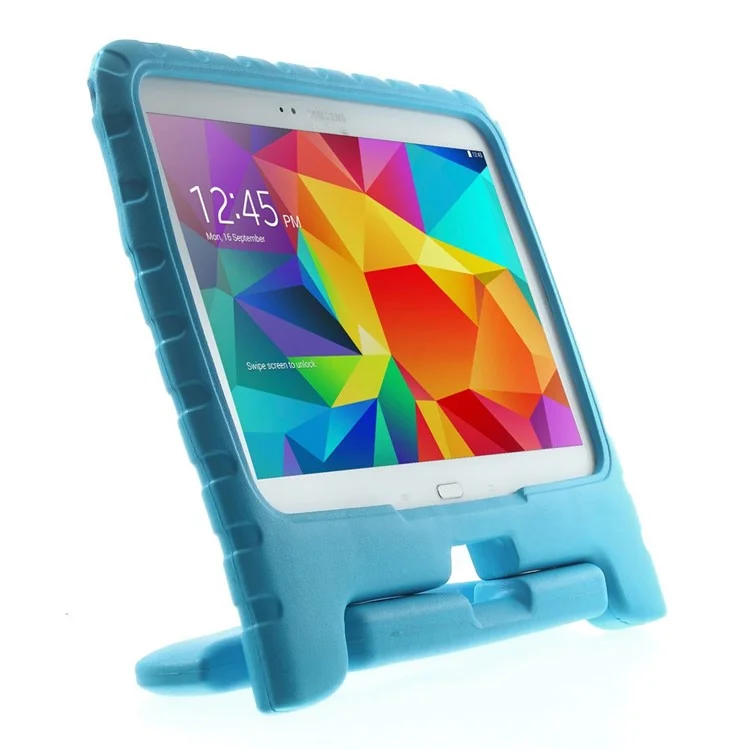 Handle Stand Soft EVA Foam Kids Tablet Case for Samsung Galaxy Tab 4 10.1 T530 T531 T535 - Blue