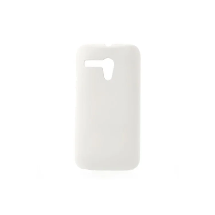 White Rubberized Hard Plastic Case for Motorola Moto G DVX XT1032