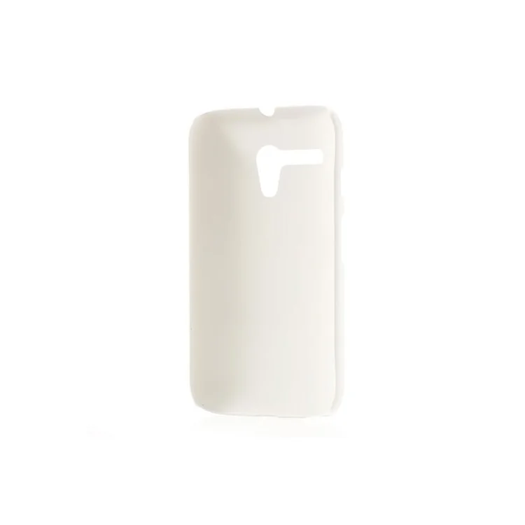 White Rubberized Hard Plastic Case for Motorola Moto G DVX XT1032