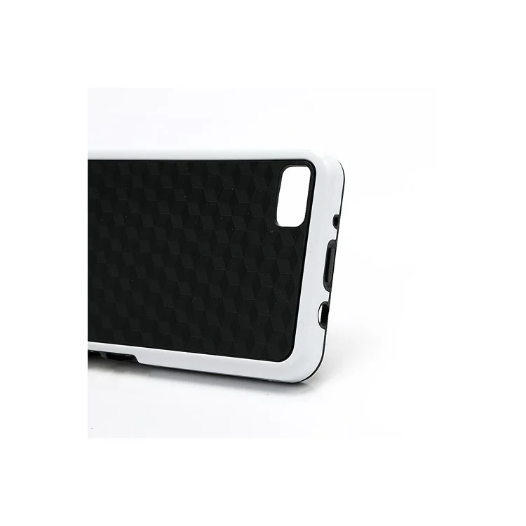 Cube Design TPU & Plastic Hybrid Case for BlackBerry Z10 BB 10 - Black / White