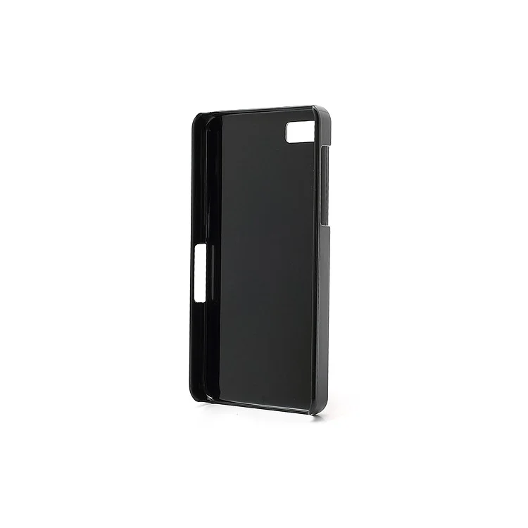 Vertical Brushed Aluminum Skin Plastic Hard Case Sheild for BlackBerry Z10 BB 10 - Silver