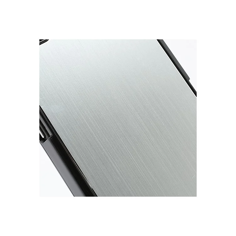 Vertical Brushed Aluminum Skin Plastic Hard Case Sheild for BlackBerry Z10 BB 10 - Silver