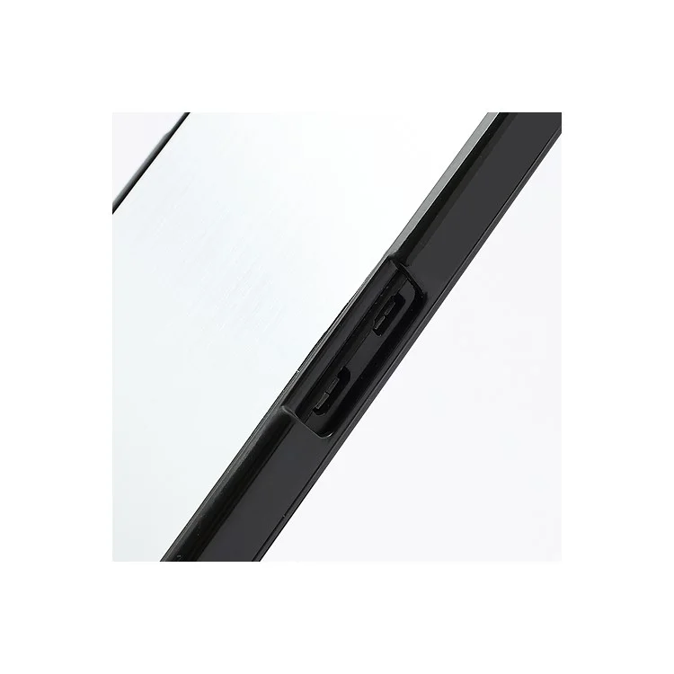 Vertical Brushed Aluminum Skin Plastic Hard Case Sheild for BlackBerry Z10 BB 10 - Silver