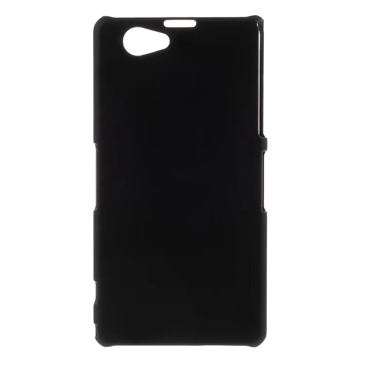 Black Rubberized Hard Skin Case for Sony Xperia Z1 Mini Compact D5503