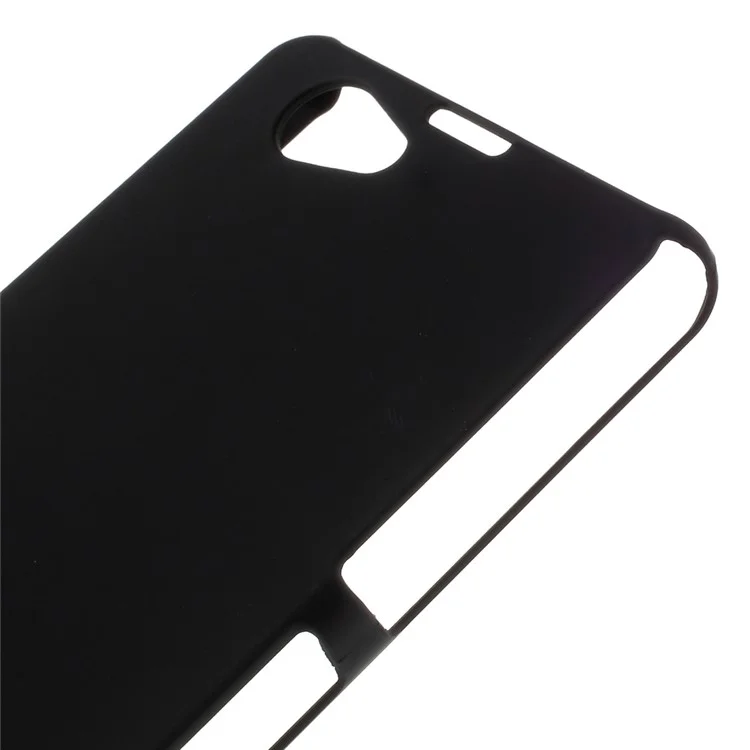 Black Rubberized Hard Skin Case for Sony Xperia Z1 Mini Compact D5503