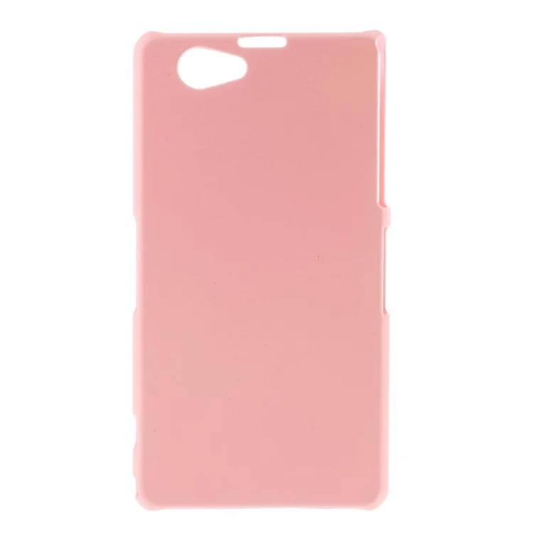 Pink Rubberized Hard Cover Case for Sony Xperia Z1 Mini Compact D5503