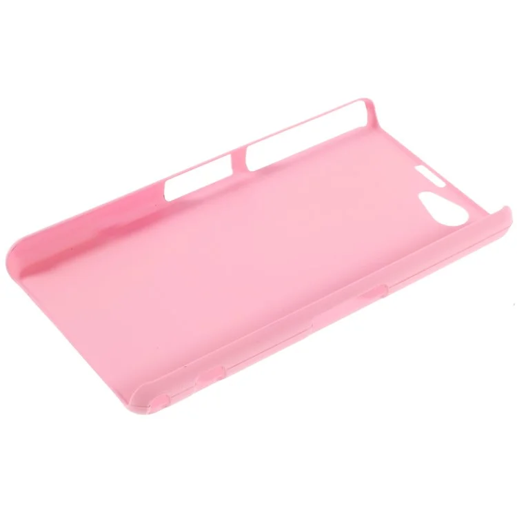 Pink Rubberized Hard Cover Case for Sony Xperia Z1 Mini Compact D5503