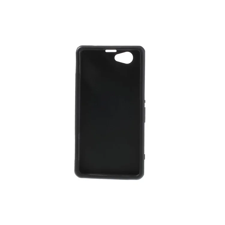 3D Cube Plastic & TPU Hybrid Cover for Sony Xperia Z1 Mini Compact D5503 - Black