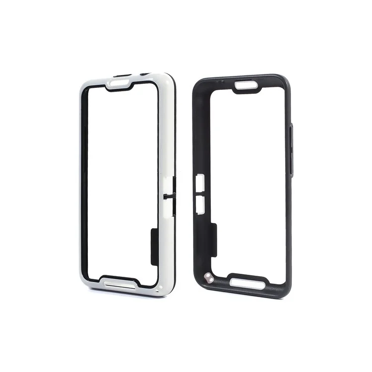 For BlackBerry Aristo Z30 Plastic & TPU Hybrid Bumper Frame - Black / White