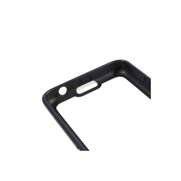 For BlackBerry Aristo Z30 Plastic & TPU Hybrid Bumper Frame - Black / White