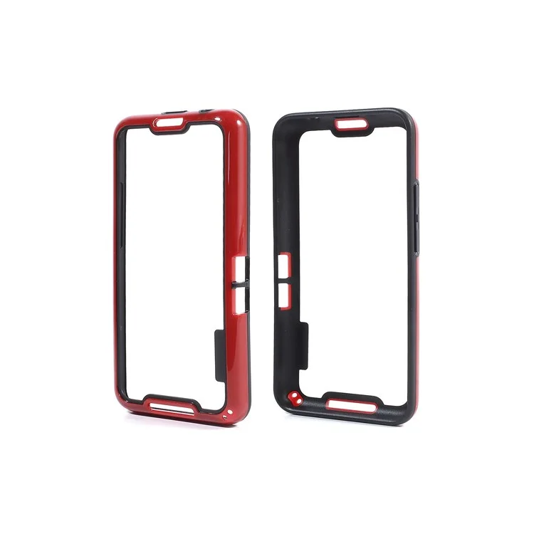 For BlackBerry Aristo A10 Plastic & TPU Hybrid Bumper Frame - Black / Red