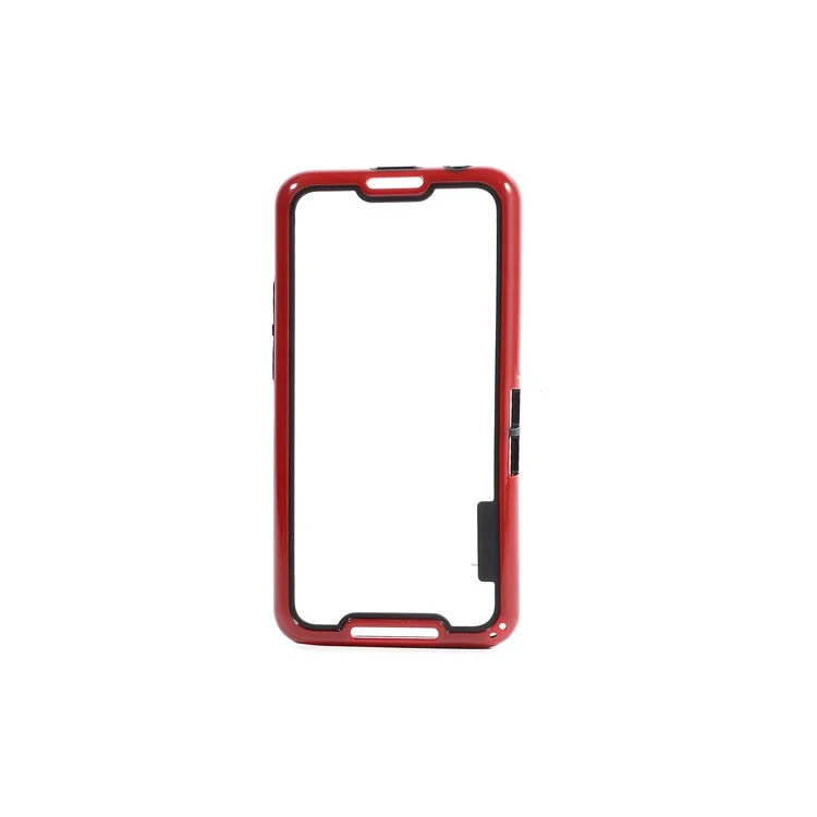 For BlackBerry Aristo A10 Plastic & TPU Hybrid Bumper Frame - Black / Red
