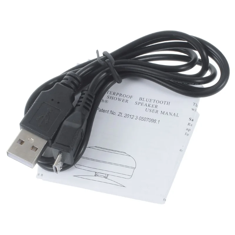 Mini Portable Waterproof Bluetooth Speaker with Suction Cup + Controls & Microphone - Blue